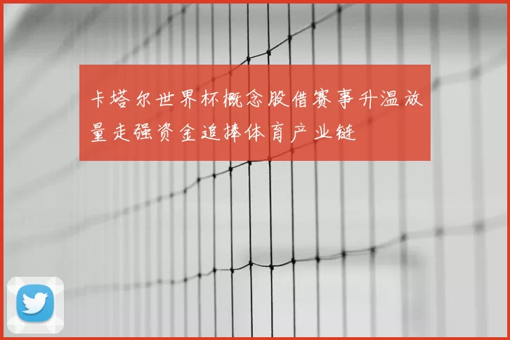 卡塔尔世界杯概念股借赛事升温放量走强资金追捧体育产业链